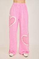 Mineral Washed Valentines Heart Sweatpants