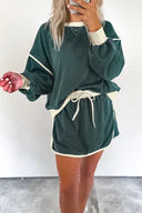 Chic Duo Contrast Pullover Skort Set | 4 Color Options-2 Piece Outfit Sets-Rae Collective, Women's Online Fashion Boutique Located in Phoenix, Arizona (Scottsdale Area)