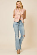 Plaid Open Front Sleeveless Jacket-Vests-Krush Kandy, Women's Online Fashion Boutique Located in Phoenix, Arizona (Scottsdale Area)