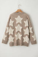 Star Button Up Long Sleeve Cardigan-Cardigans-Rae Collective, Women's Online Fashion Boutique Located in Phoenix, Arizona (Scottsdale Area)