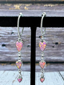 Heart Trail Stone Earrings-Earrings-Rae Collective, Women's Online Fashion Boutique Located in Phoenix, Arizona (Scottsdale Area)