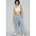 Contrast Overlay Mesh Detail Woven Pants-Pants-Krush Kandy, Women's Online Fashion Boutique Located in Phoenix, Arizona (Scottsdale Area)