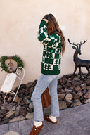 Holiday Pines Checkered Long Sleeve Sweater-Sweaters-Krush Kandy, Women's Online Fashion Boutique Located in Phoenix, Arizona (Scottsdale Area)