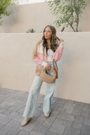 Chic Dreams Stripe Colorblock Zip-Up Hoodie-Jacket-Krush Kandy, Women's Online Fashion Boutique Located in Phoenix, Arizona (Scottsdale Area)