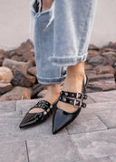 Anastasia Double Buckle Flats-Shoes-Krush Kandy, Women's Online Fashion Boutique Located in Phoenix, Arizona (Scottsdale Area)