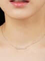 Sterling Silver One Row Necklace-Necklaces-Krush Kandy, Women's Online Fashion Boutique Located in Phoenix, Arizona (Scottsdale Area)