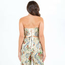 Jacquard Fabric Corset Style Top-Tops-Krush Kandy, Women's Online Fashion Boutique Located in Phoenix, Arizona (Scottsdale Area)