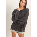 Vintage Ease Mineral Washed Crew Neck Sweatshirt | 8 Colors