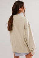 Exposed Seam Side Slit Long Sleeve Sweatshirt-Rae Collective, Women's Online Fashion Boutique Located in Phoenix, Arizona (Scottsdale Area)