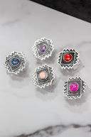 Intricate Aztec Design Stone Matching Ring-Statement Rings-Rae Collective, Women's Online Fashion Boutique Located in Phoenix, Arizona (Scottsdale Area)