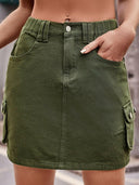 Denim Mini Skirt with Pockets-Rae Collective, Women's Online Fashion Boutique Located in Phoenix, Arizona (Scottsdale Area)