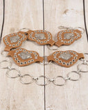 Sweetheart Concho Ring Chain Belt