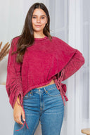 Wander Free Mineral Washed Boho Sweatshirt-Bottoms-Rae Collective, Women's Online Fashion Boutique Located in Phoenix, Arizona (Scottsdale Area)