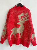 Christmas Element Round Neck Sweater-Rae Collective, Women's Online Fashion Boutique Located in Phoenix, Arizona (Scottsdale Area)