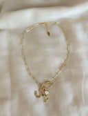 Lucky 18KT Gold Plated Pendant Necklace with Charms-Necklace-Krush Kandy, Women's Online Fashion Boutique Located in Phoenix, Arizona (Scottsdale Area)