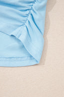 Beau Blue Cropped Tank Top & Jogger Pants Set