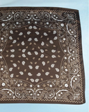 Western Luxe Paisley Satin Bandana Scarf