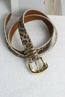 Leopard Print Leather Belt with Gold Buckle-Krush Kandy, Women's Online Fashion Boutique Located in Phoenix, Arizona (Scottsdale Area)
