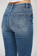 Super High Rise Straight Leg Denim Jeans-Denim-Krush Kandy, Women's Online Fashion Boutique Located in Phoenix, Arizona (Scottsdale Area)