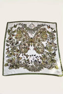 Floral Butterfly Silk Bandana
