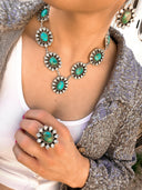 Here We Go Country Concert Bib Sterling Silver Stone Ring-Rae Collective, Women's Online Fashion Boutique Located in Phoenix, Arizona (Scottsdale Area)