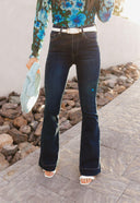 Kancan Deep River Slim Flare Jeans-Jeans-Krush Kandy, Women's Online Fashion Boutique Located in Phoenix, Arizona (Scottsdale Area)