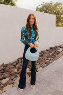 Kancan Deep River Slim Flare Jeans-Jeans-Krush Kandy, Women's Online Fashion Boutique Located in Phoenix, Arizona (Scottsdale Area)