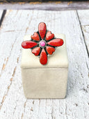 Red Opal Burst Stone Ring-Rings-Rae Collective, Women's Online Fashion Boutique Located in Phoenix, Arizona (Scottsdale Area)
