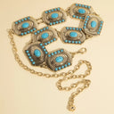 Turquoise Mesa Concho Chain Belt