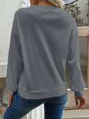 V-Neck Dropped Shoulder Blouse-Rae Collective, Women's Online Fashion Boutique Located in Phoenix, Arizona (Scottsdale Area)