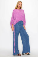 Wander Free Mineral Washed Boho Sweatshirt-Bottoms-Rae Collective, Women's Online Fashion Boutique Located in Phoenix, Arizona (Scottsdale Area)