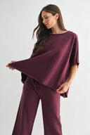 Loose Dolman Sleeve Top-Short Sleeve Tops-Krush Kandy, Women's Online Fashion Boutique Located in Phoenix, Arizona (Scottsdale Area)