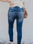 Brunch Culture Contrast Hem Distressed Jeans-Jeans-Krush Kandy, Women's Online Fashion Boutique Located in Phoenix, Arizona (Scottsdale Area)