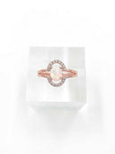 Double Halo Opal Ring-Dainty Rings-Rae Collective, Women's Online Fashion Boutique Located in Phoenix, Arizona (Scottsdale Area)