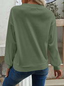 V-Neck Dropped Shoulder Blouse-Rae Collective, Women's Online Fashion Boutique Located in Phoenix, Arizona (Scottsdale Area)