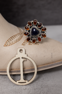 Amber & Heart Stone ring-Rings-Rae Collective, Women's Online Fashion Boutique Located in Phoenix, Arizona (Scottsdale Area)