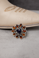 Amber & Heart Stone ring-Rings-Rae Collective, Women's Online Fashion Boutique Located in Phoenix, Arizona (Scottsdale Area)