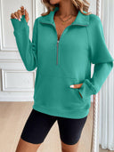 Ivy Lane Half Zip Raglan Sleeve Sweatshirt-Rae Collective, Women's Online Fashion Boutique Located in Phoenix, Arizona (Scottsdale Area)