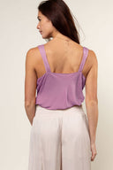 Cowl Neck Tank With Knotted Strap