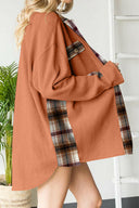 Plaid Button Down Collared Jacket-Rae Collective, Women's Online Fashion Boutique Located in Phoenix, Arizona (Scottsdale Area)