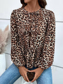 Ivy Lane Peplum Tied Long Sleeve Blouse-Rae Collective, Women's Online Fashion Boutique Located in Phoenix, Arizona (Scottsdale Area)