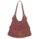 Kelsey Suede Hobo Bag – Tobacco