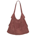 Kelsey Suede Hobo Bag – Tobacco