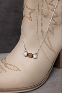 Neutral Smiley Bliss Necklace-Chain Necklaces-Rae Collective, Women's Online Fashion Boutique Located in Phoenix, Arizona (Scottsdale Area)