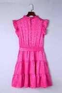 Leopard Tie Belt Tiered Dress-Rae Collective, Women's Online Fashion Boutique Located in Phoenix, Arizona (Scottsdale Area)