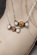 Neutral Smiley Bliss Necklace-Chain Necklaces-Rae Collective, Women's Online Fashion Boutique Located in Phoenix, Arizona (Scottsdale Area)