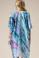 Abstract Print Silky Feel Kimono-Kimono-Rae Collective, Women's Online Fashion Boutique Located in Phoenix, Arizona (Scottsdale Area)