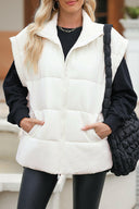 Zip Up Puffer Vest Coat with Pockets-Rae Collective, Women's Online Fashion Boutique Located in Phoenix, Arizona (Scottsdale Area)