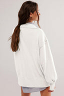 Exposed Seam Side Slit Long Sleeve Sweatshirt-Rae Collective, Women's Online Fashion Boutique Located in Phoenix, Arizona (Scottsdale Area)