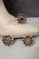 Amber & Heart Stone ring-Rings-Rae Collective, Women's Online Fashion Boutique Located in Phoenix, Arizona (Scottsdale Area)